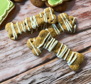 Frosted Dog Bone Treats