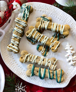 Frosted Dog Bone Treats