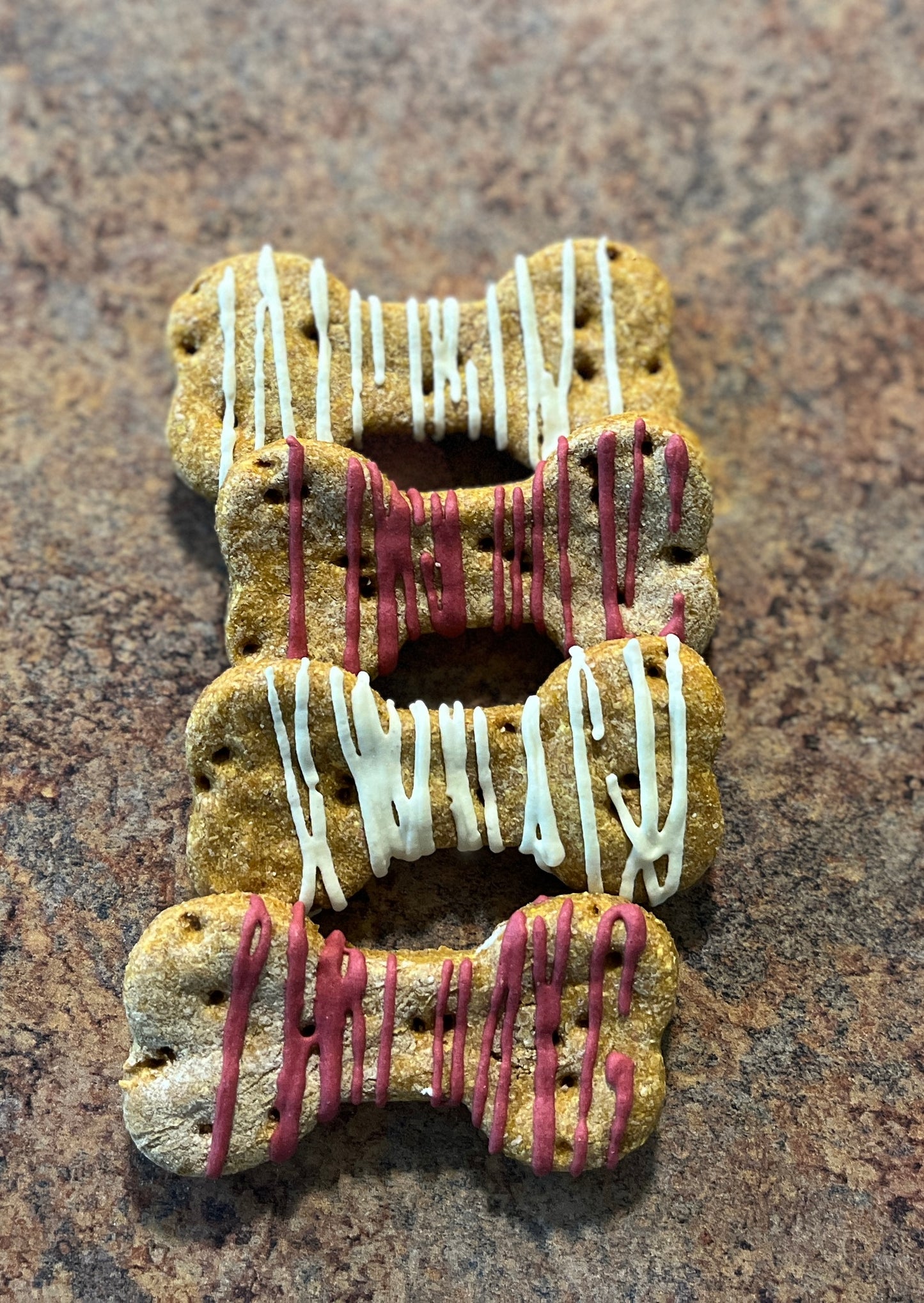 Frosted Dog Bone Treats