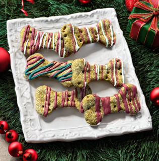 Frosted Dog Bone Treats