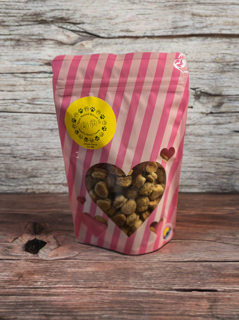 Heart Shaped Treats in Valentine Bag