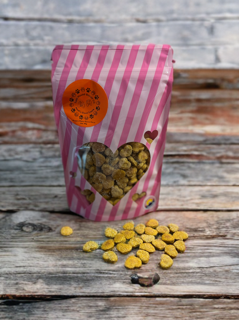 Heart Shaped Treats in Valentine Bag